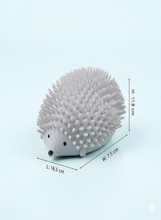 Vroxy فرشاة تدليك وتزيين الحيوانات الأليفة من Vroxy - شعيرات ناعمة على شكل قنفذ، تخفف الحكة، وتزيل الشعر المتساقط، وتقلل التوتر لدى الكلاب والقطط (قطعة واحدة) (أزرق) - Image 2